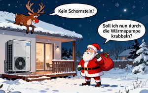 Bild vergr&ouml;&szlig;ern: KI Weihnachtsmann und W&auml;rmepumpe